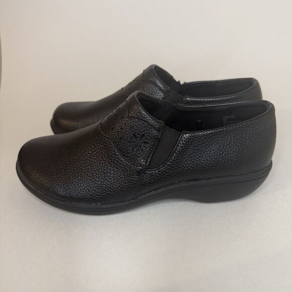 Flex Step Women Wide Black Shoes Loafers Size 7W With Memory Foam - Picture 5 of 13